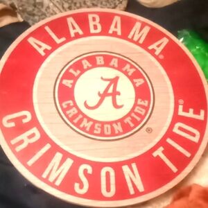 Alabama State Crimson Tide Wood Wall Plaque 1'x1'